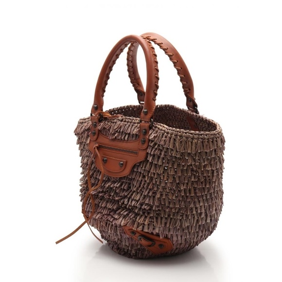 Balenciaga Basket Gray Straw - Picture 1 of 9